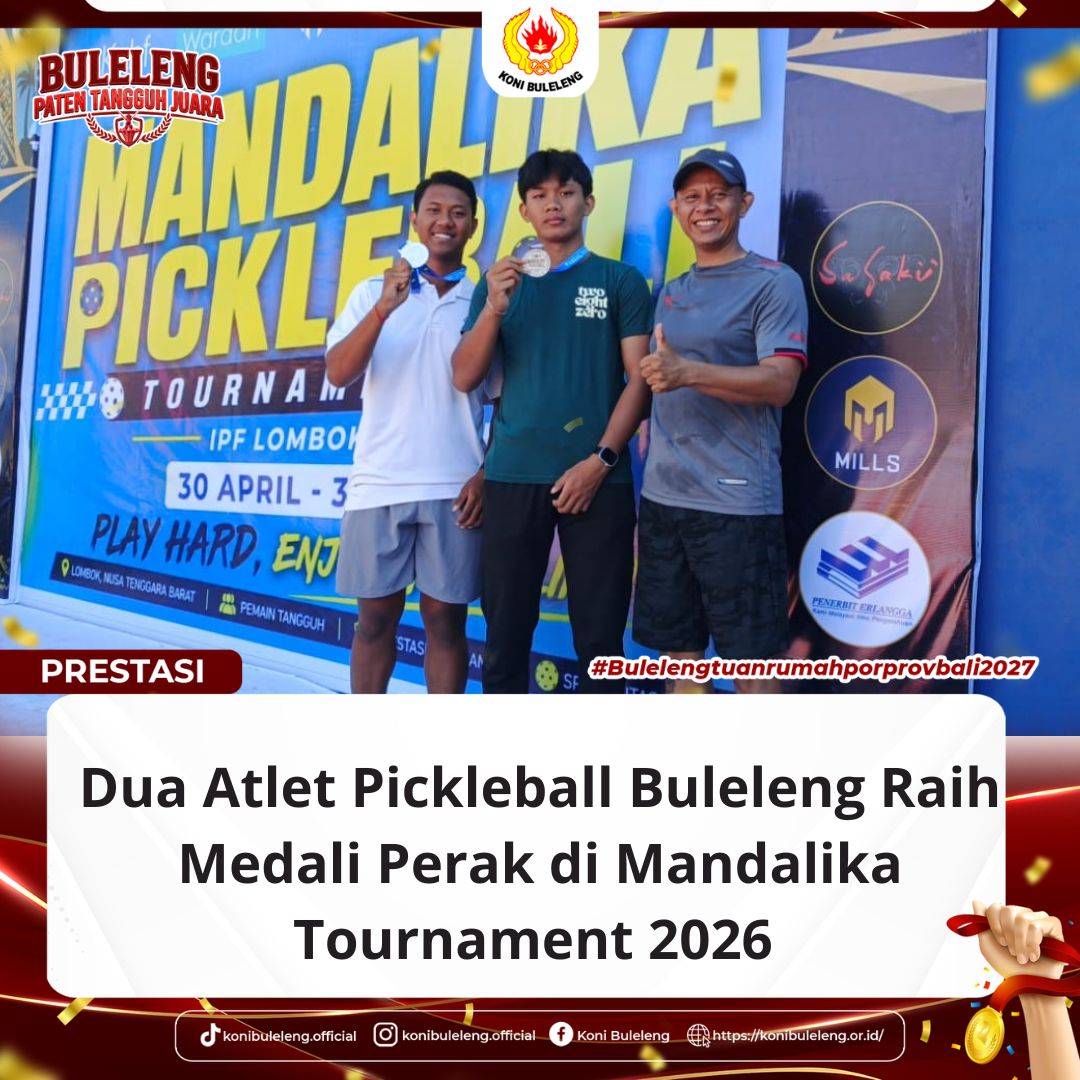 Dua Atlet Pickleball Buleleng Raih Medali Perak