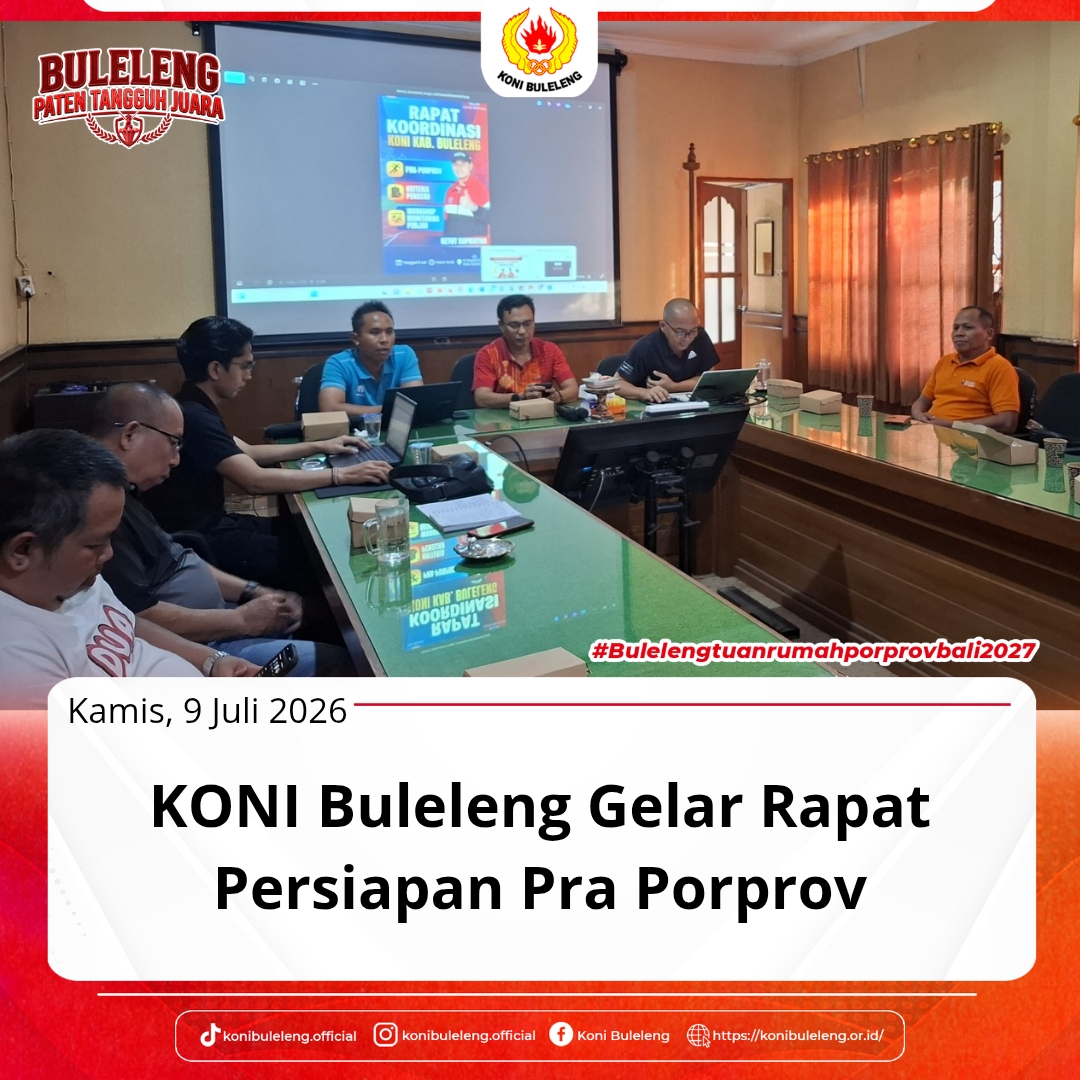 KONI Buleleng Gelar Rapat Persiapan Pra-Proprov